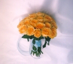 Buchet Nasa Trandafiri galbeni, rotund