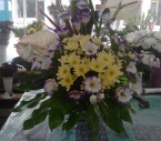 Aranjament Floral in Vas Lisianthus