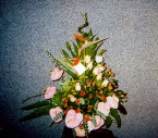 Aranjament Floral in Vas Minitrandafiri