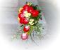 imagine 1 buchet nasa trandafiri rosii, crizanteme galbene 107