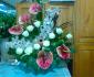 imagine 1 aranjament floral anthurium, orhidee, trandafiri, bambus 173