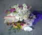 imagine 3 aranjament floral in vas liliac, frezii, orhidee 178