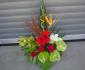 Aranjament floral in vas, Amarylis, Orhidee, Anthurium