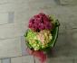 imagine 4 buchet hortensia multicolora, trandafiri  245