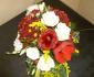 imagine 4 aranjament masa amarylys, crizanteme, trandafiri 257
