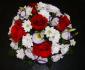 imagine 2 aranjament masa trandafiri, lisianthus, crizanteme 260