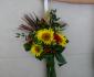 imagine 3 lumanare botez helianthus, hypericum, dracaena 283