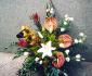 imagine 2 aranjament floral in vas orhidee, crini, anthurium, lisianthus 59