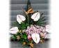 imagine 2 aranjament floral in vas anthurium, orhidee, strelitzia 60