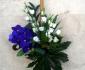 imagine 1 lumanare botez orhidee vanda, lisianthus 75