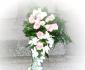 imagine 2 buchet mireasa orhidee alba, trandafiri roz 95